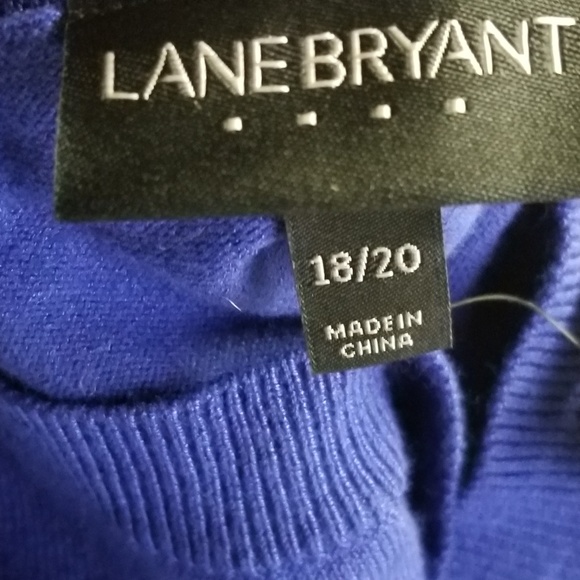 Lane Bryant  sweater blue long sleeve  sz 18/20 - Picture 3 of 8